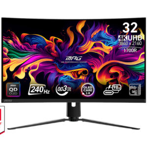 MSI MPG/321CURX/31,5"/QD-OLED/4K UHD/240Hz/0,3ms/Čierna/3R