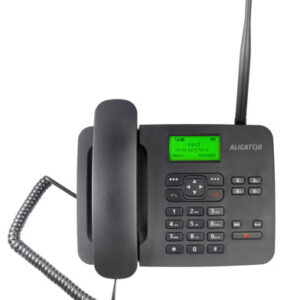 ALIGATOR T100 Stolný telefón na simkartu Black
