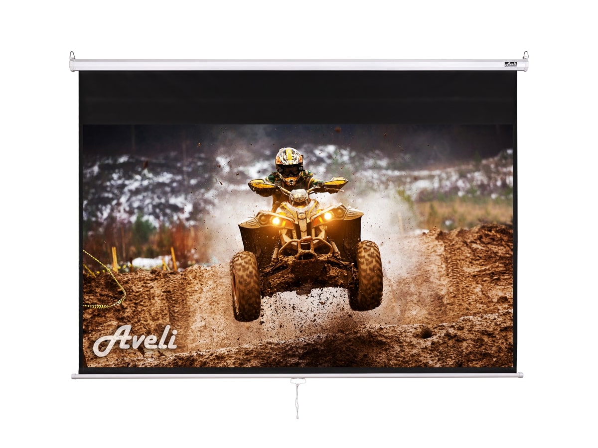 Nástenné projekčné plátno AVELI, 204x115cm (16:9)