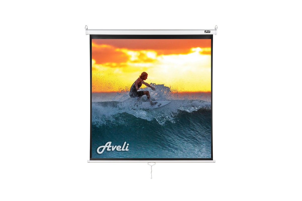 Nástenné projekčné plátno Aveli, 130x130cm (1:1)