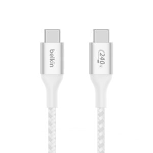 Belkin Boost charge USB-C kábel 240W, 2m, biely