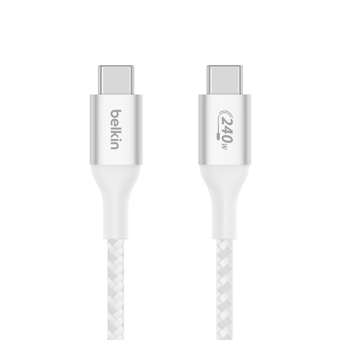 Belkin Boost charge USB-C kábel 240W, 1m, biely
