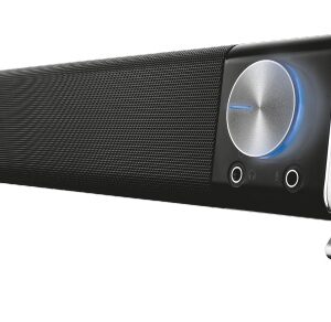 TRUST Asto/Stereo/12W/Čierna-strieborná