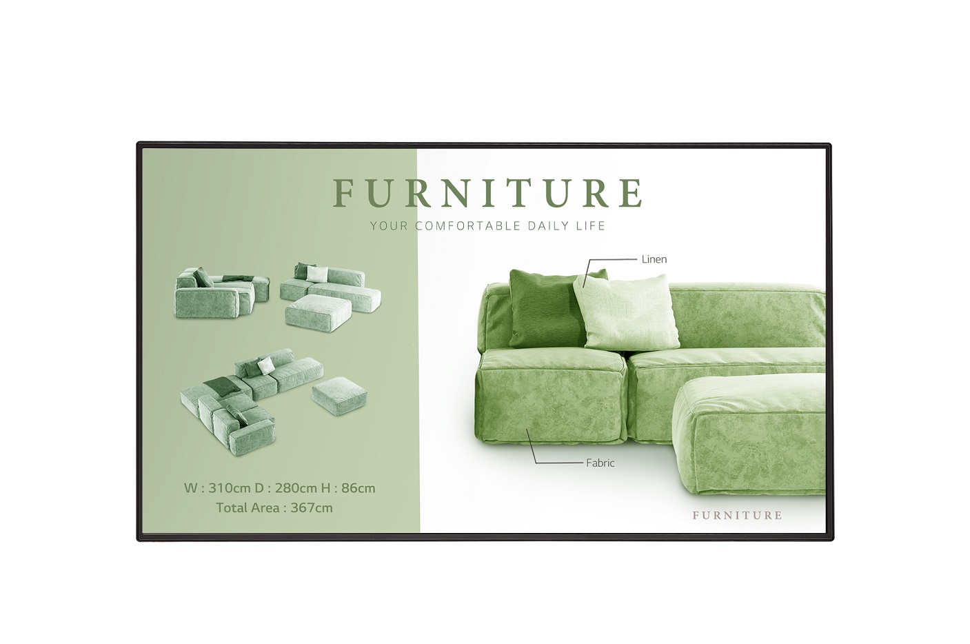 55" LG LED 55UM5N-H - UHD, 500cd, IPS, OPS, 24/7