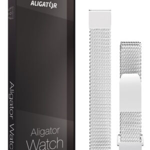 Náhradný kovový remienok pre Aligator Watch Lady 16mm, strieborný