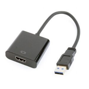 GEMBIRD Redukcia USB 3.0 - HDMI, M/F, 15cm, čierny