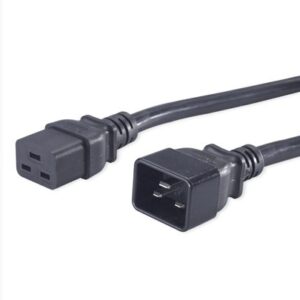 PremiumCord Kábel sieťový predlžovací 230V 16A 1,5m, konektory IEC 320 C19 - IEC 320 C20