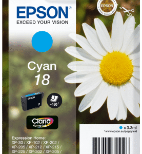 Epson Singlepack Cyan 18 Claria Home Ink