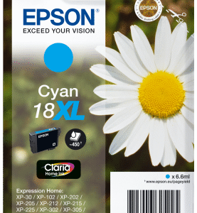 Epson Singlepack Cyan 18XL Claria Home Ink