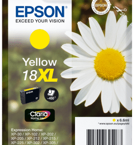 Epson Singlepack Yellow 18XL Claria Home Ink