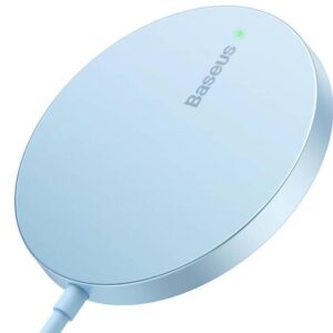 Baseus bezdrôtová nabíjačka do siete Simple Mini3 15W USB-C modrá