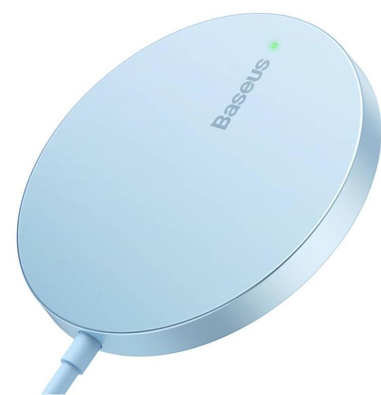 Baseus bezdrôtová nabíjačka do siete Simple Mini3 15W USB-C modrá