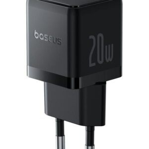 Baseus Rýchlonabíjačka do siete Palm 20W 1xUSB-A 1xUSB-C PD QC 3.0 čierna