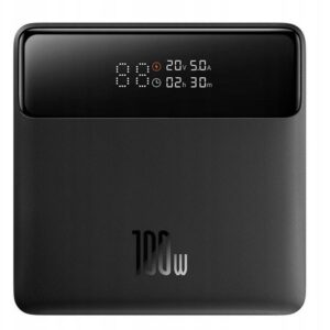 Baseus Powerbanka Blade 20000mAh 100W s digitálnym displejom a káblom USB-C/USB-C biela