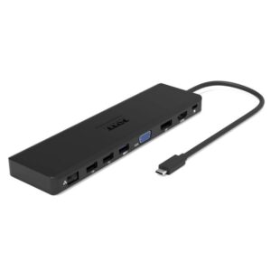 PORT CONNECT Dokovacia stanica 11v1, 1x4K, RJ45, HDMI, Display Port, VGA, USB-C 100W, 4x USB-A, micro/SD