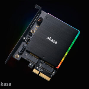 AKASA adaptér M.2 do PCIex s chladičom RGB