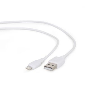 Kábel CABLEXPERT USB 2.0 Lightning (IP5 a vyšší) nabíjací a synchronizačný kábel, 2m, biely