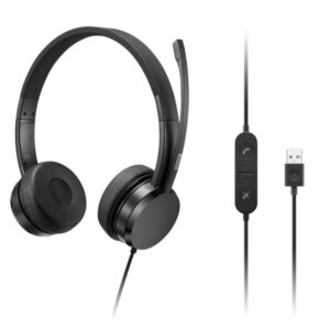 Lenovo slúchadlá USB-A Wired Stereo On-Ear Headset (with control box)/USB/Čierna