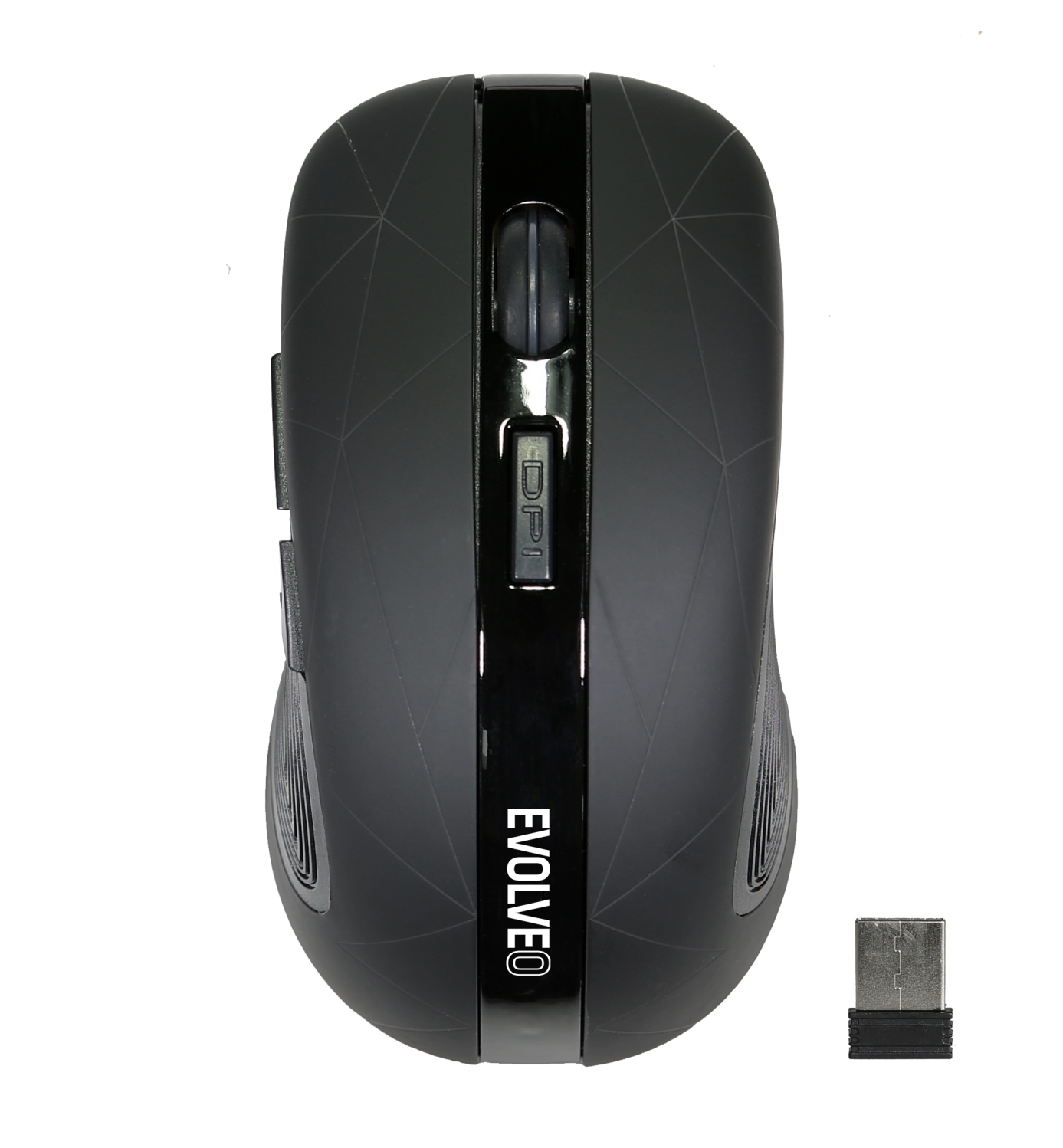 EVOLVEO WM430/Herná/Optická/1 600 DPI/Bezdrôtová USB/Čierna