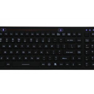 SK312BL – Priemyselná silikónová antibakteriálna klávesnica podsvietená, CZ, USB, IP68