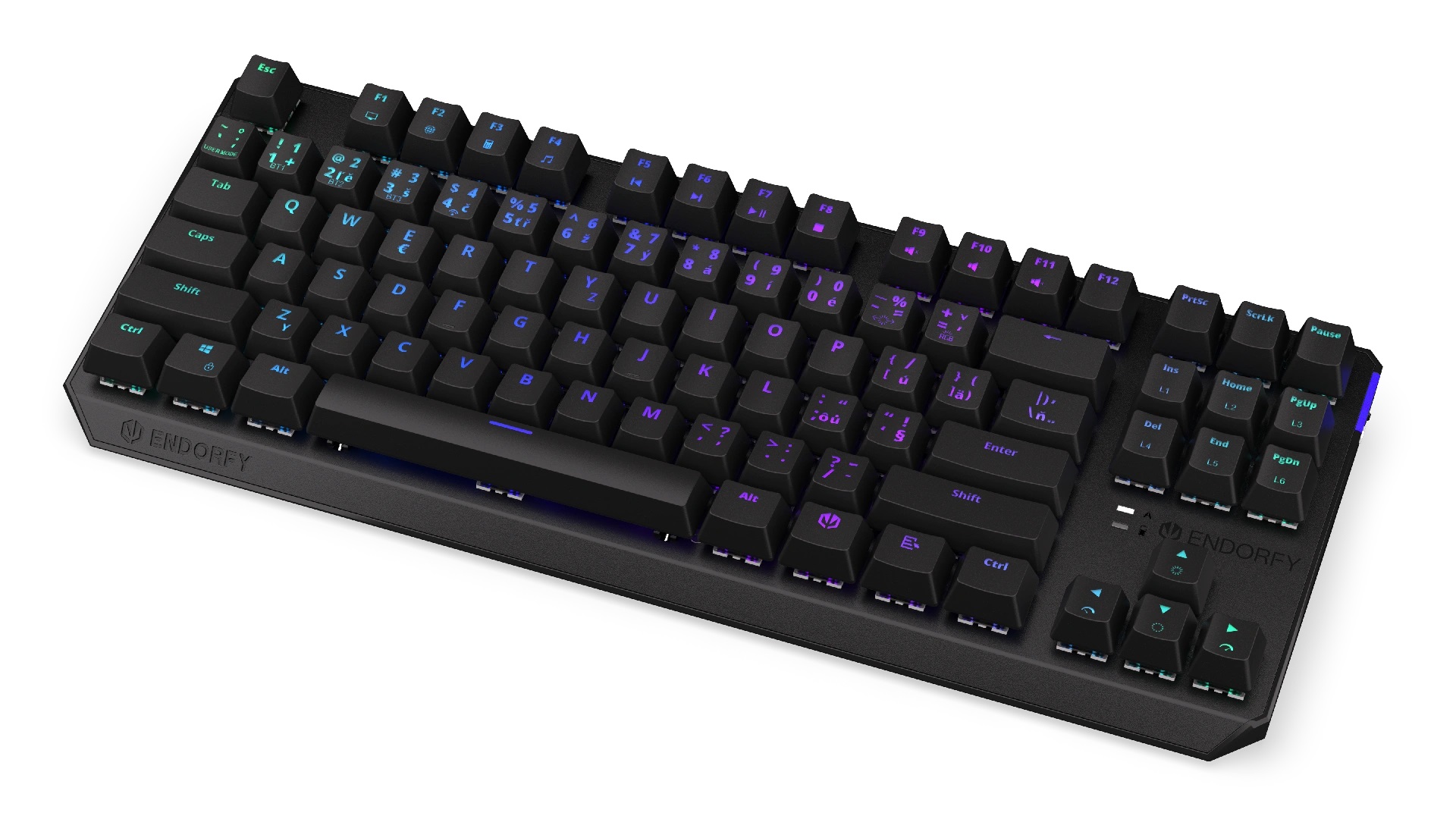 Endorfy Thock TKL Red/Drôtové/Bezdrôtové/ CZ layout/Čierna