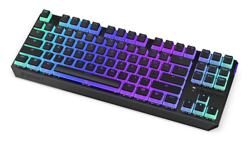 Endorfy Thock TKL Red Pudding/Drôtové/Bezdrôtové/US layout/Čierna