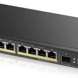 ZYXEL 8xGb+2xSFP fanless POE switch GS1900-10HP v2