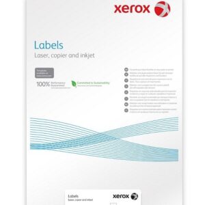 Xerox PNT Label - Gloss White PaperBack A4 100 lis
