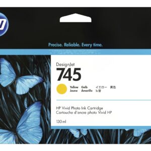 HP 745 atramentová náplň žltá, F9J96A