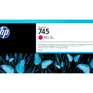 HP 745 atramentová náplň purpurová, F9K01A
