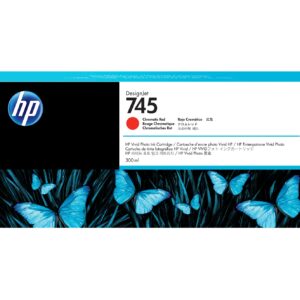 HP 745 atramentová náplň chróm. červená, F9K06A