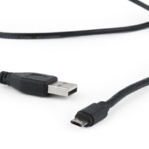 Kábel CABLEXPERT MicroUSB obojstranný univerzálny konektor, 1,8 m, čierny