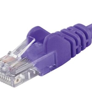 PremiumCord Patch kábel UTP RJ45-RJ45 CAT6 0.5m fialová