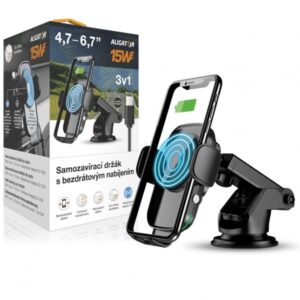 ALIGATOR Samozatvárací držiak K2, bezdrôtový 15W, univerzálny