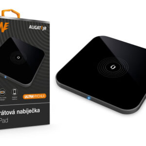 ALIGATOR bezdrôtová nabíjačka Aligator Pure-Pad 15W, čierna
