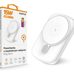 ALIGATOR Powerbanka s bezdrôtovým nabíjaním ALIGATOR Mag-Bank, určené pre Magsafe, 5000mAh, biela