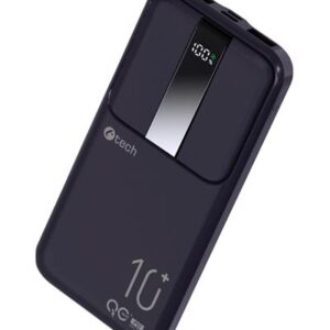 Powerbanka C-tech 10000mAh, Li-Pol, 22,5 W, USB-C/USB-A/micro USB