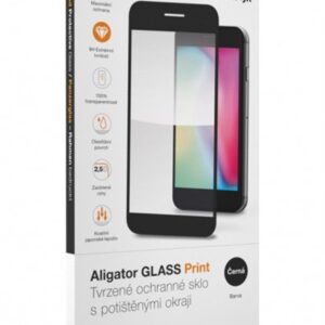 Aligator ochranné sklo PRINT Galaxy A35/55 čierna