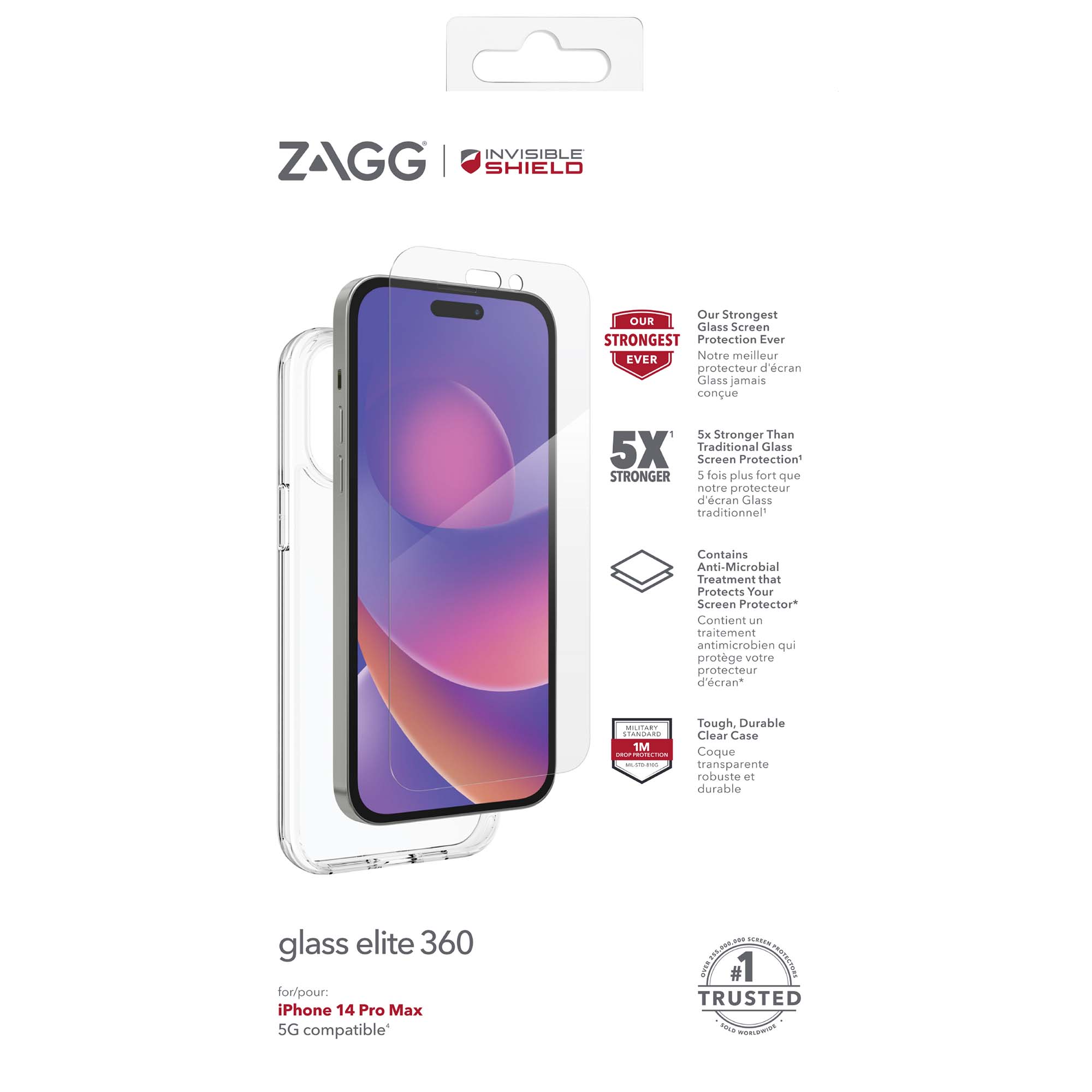 ZAGG Invisible Shield Elite 360 ??° sklo + kryt iPhone 14 Pro Max