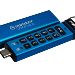 Kingston Ironkey Keypad 200C/64GB/USB 3.0/USB-C/Modrá