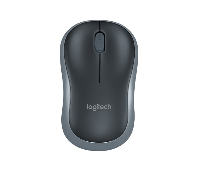 Logitech M185 nano/Kancelárska/Optická/1 000 DPI/Bezdrôtová USB/Šedá