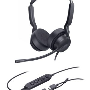 Yealink UH42 Dual UC USB-C/A, drôtová náhlavná