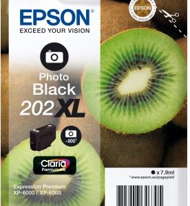 EPSON singlepack, Photo Black 202XL, Premium Ink, XL