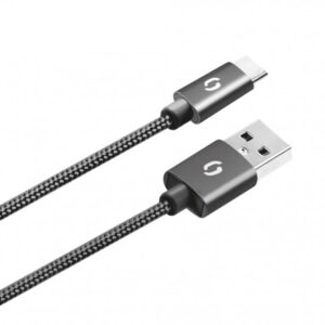 ALIGATOR PREMIUM Dátový kábel 2A, USB-C čierny