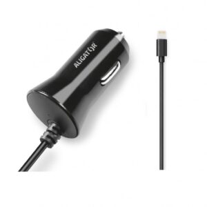 Aligátor nab. do auta iPhone, 1A, TCH, čierna