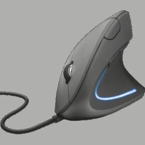 TRUST Verto/Vertikálna/Optická/Pre pravákov/1 600 DPI/Drôtová USB/Čierna