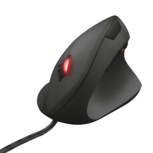 TRUST GXT 144 Rexx/Vertikálna/Optická/Pre pravákov/6 000 DPI/Drôtová USB/Čierna