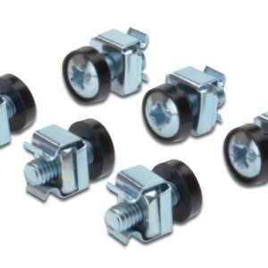 PremiumCord Sada montážna do racku, 4x skrutka M6, 4x nut, 4x plastová podložka