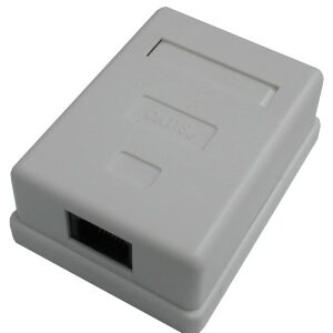 DATACOM Jednozásuvka nad omietku-1xRJ45, Cat5e UTP