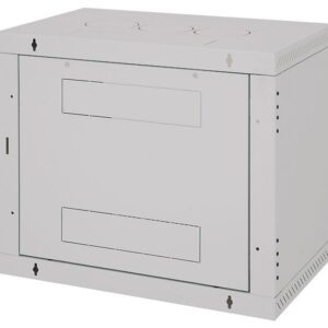 Nástenný rozvádzač jednodielny 18U/395mm plech.dvere